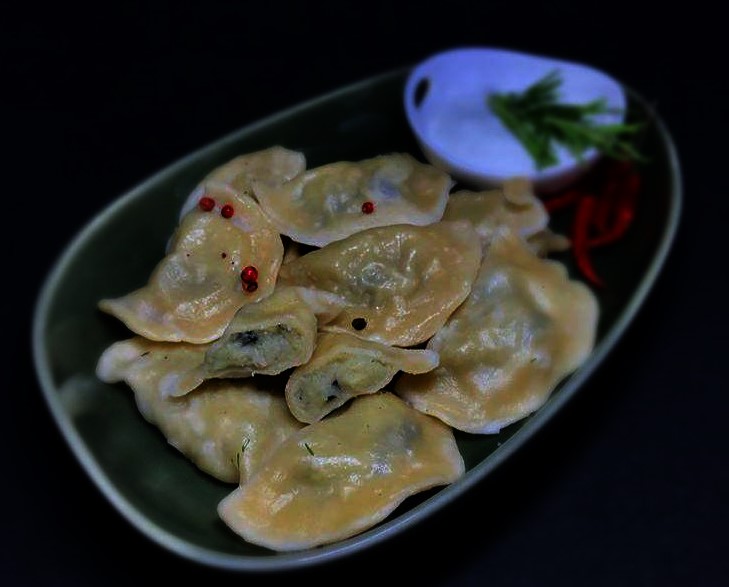 Вареники с картошкой и беконом