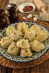 Манты с говядиной